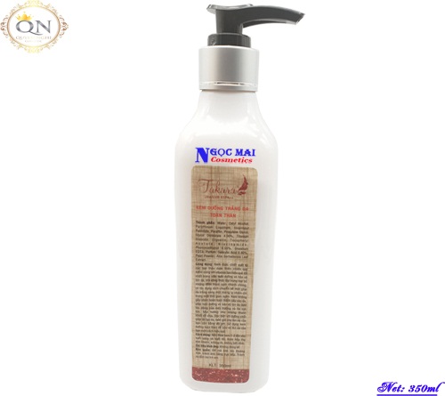 Kem dưỡng trắng da toàn thân TAKARA (350ml)