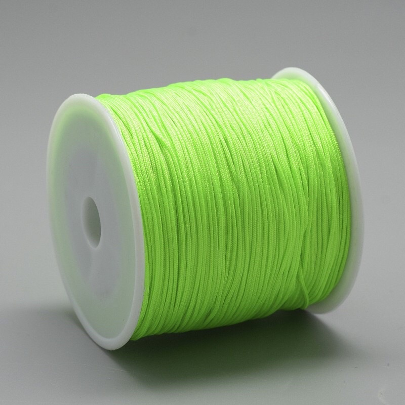 (Hệ màu mới) Dây ngọc đan vòng 0.8mm/ dây dù đan vòng handmade (bó 10m)