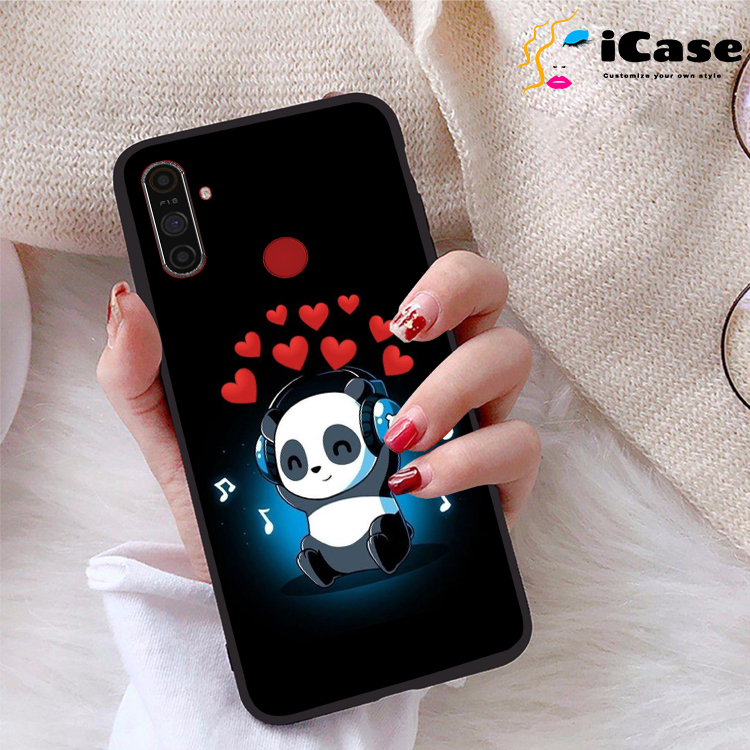 Ốp lưng Realme C3 viền dẻo TPU BST Panda