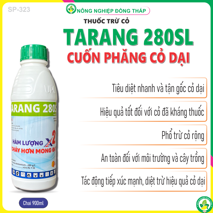 Thuốc Trừ Cỏ TARANG 280SL – CUỐN PHĂNG CỎ DẠI (Chai 900ml)