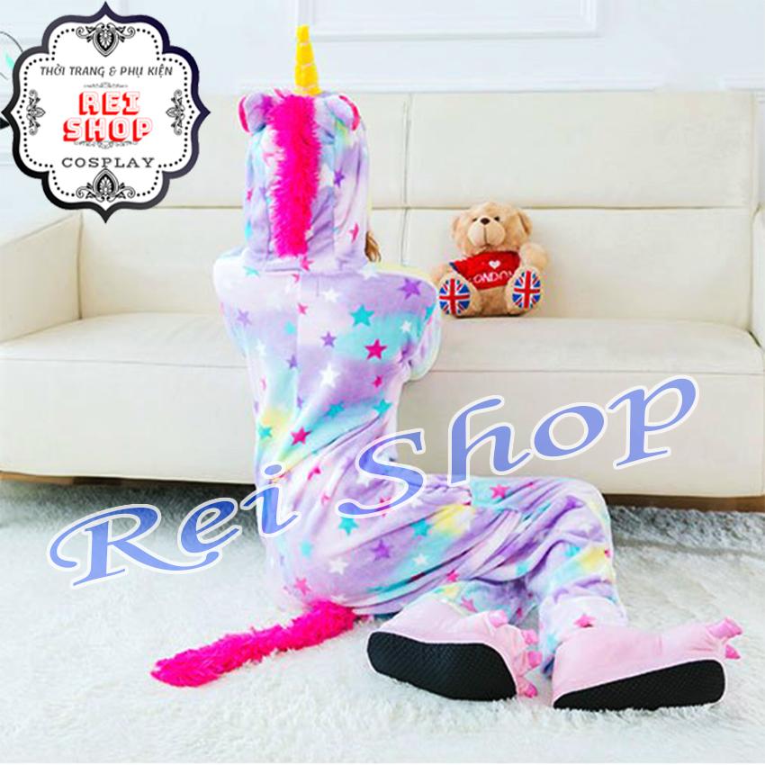 Bộ Đồ Hình Thú Kỳ Lân Unicorn Size Cho Người Lớn