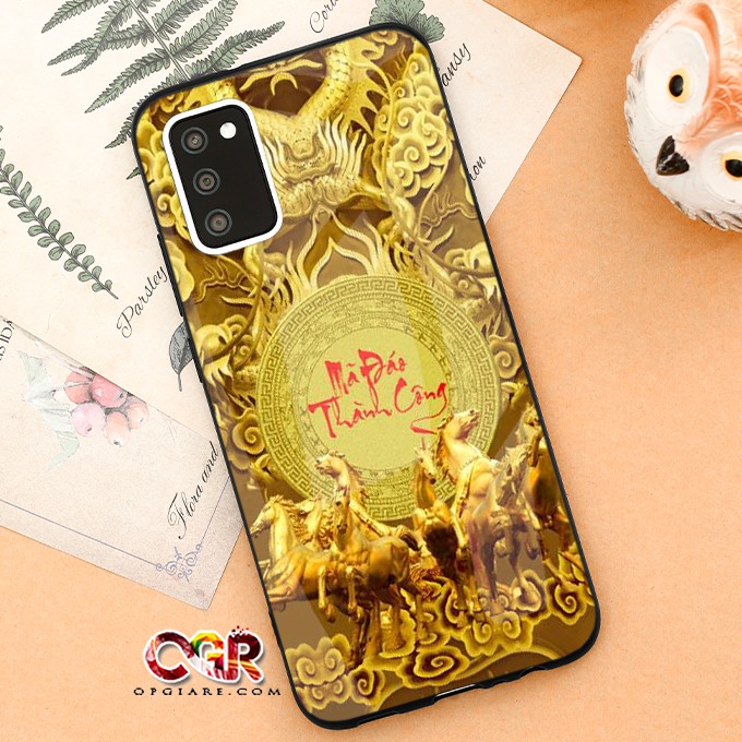 ỐP LƯNG SAMSUNG A02S BÓNG ( Tặng kèm kính cường lực full màn )