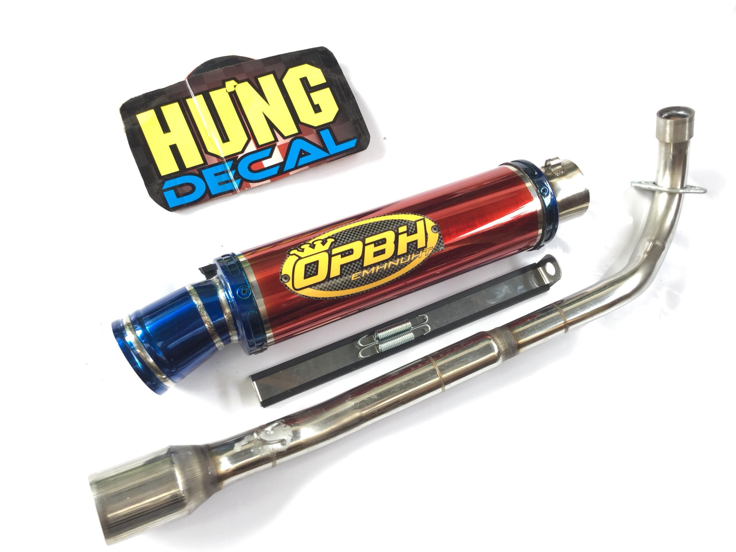 Pô OPBH đỏ cổ wave 50 - 100, cup, dream, 67, exciter 50cc,...