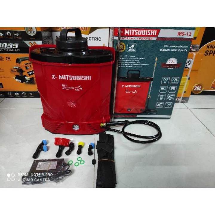 BÌNH XỊT ĐIỆN Z-MITSUBISHI 12L (BÌNH MỚI SIÊU ĐẸP MÀU ĐỎ - Bình xịt điện 12L)