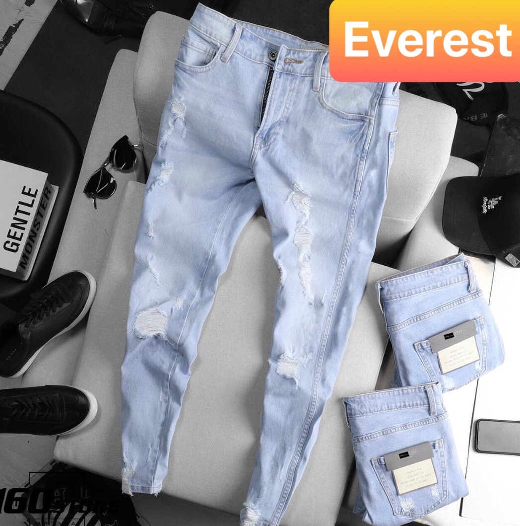 QUẦN BAGGY JEAN NAM CHẤT BÒ XANH WASH NHẬT BẢN KIỂU MỚI XÌ TEEN HÈ HOT TREND DB-78 - EVEREST FASHION