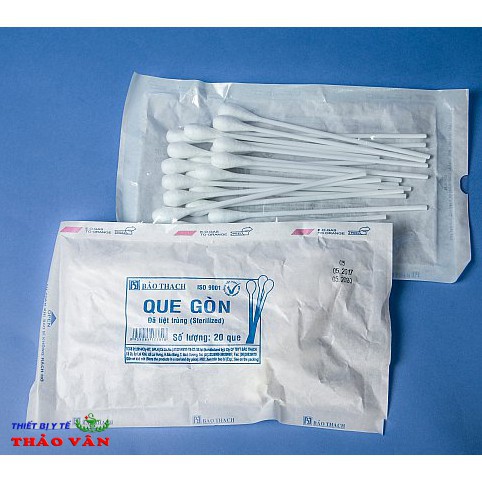 Que gòn - Que bông gòn tiệt trùng Bảo Thạch [túi 20 que]