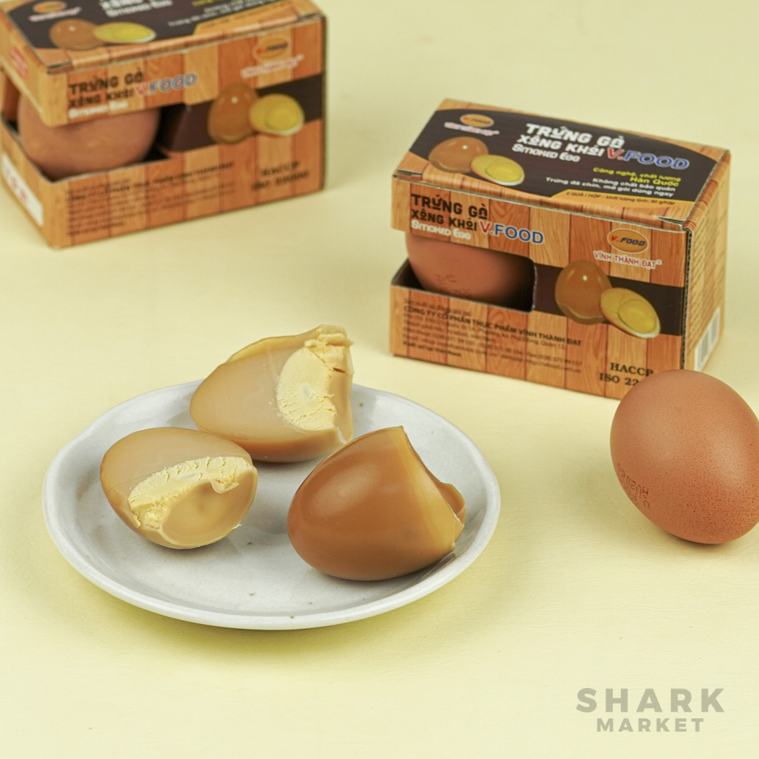 [GIÁ CỰC TỐT] Trứng gà xông khói ăn liền - Vĩnh Thành Đạt (2 Quả/Hộp)