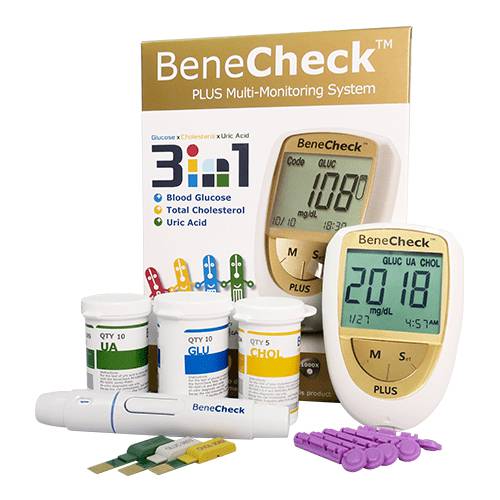 HCMMáy đo đường huyết mỡ máu gút BeneCheck