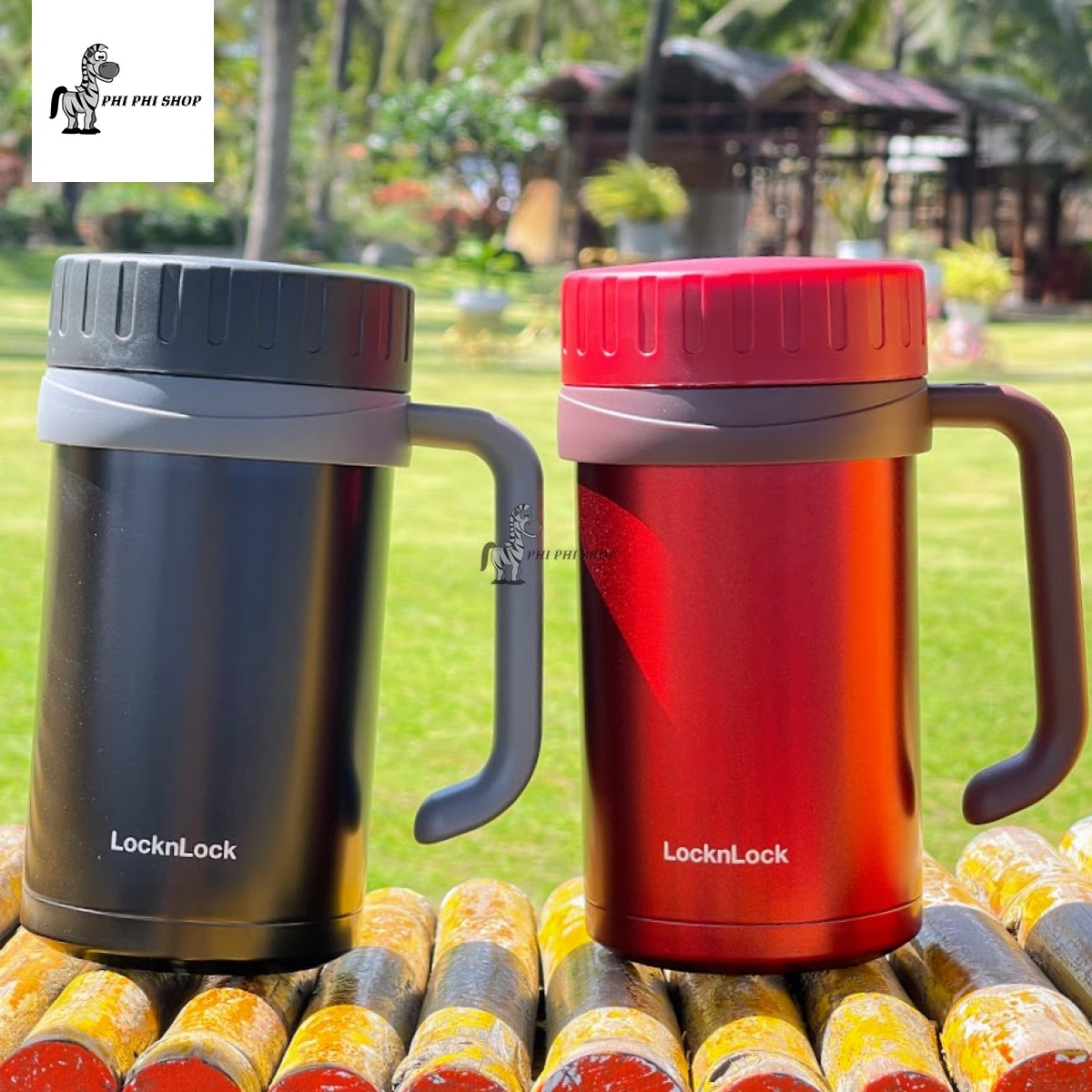[HCM]Ly giữ nhiệt LocknLock Basic Table Mug 500ml LHC9002 nắp vặn kín tối ưu