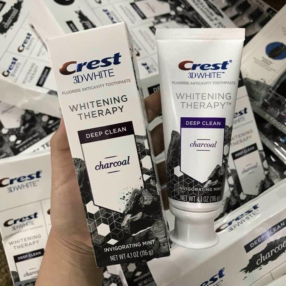 [Freeship] Kem đánh răng crest 3D White Charcoal Toothpaste Than Hoạt Tính 116g  - lienus