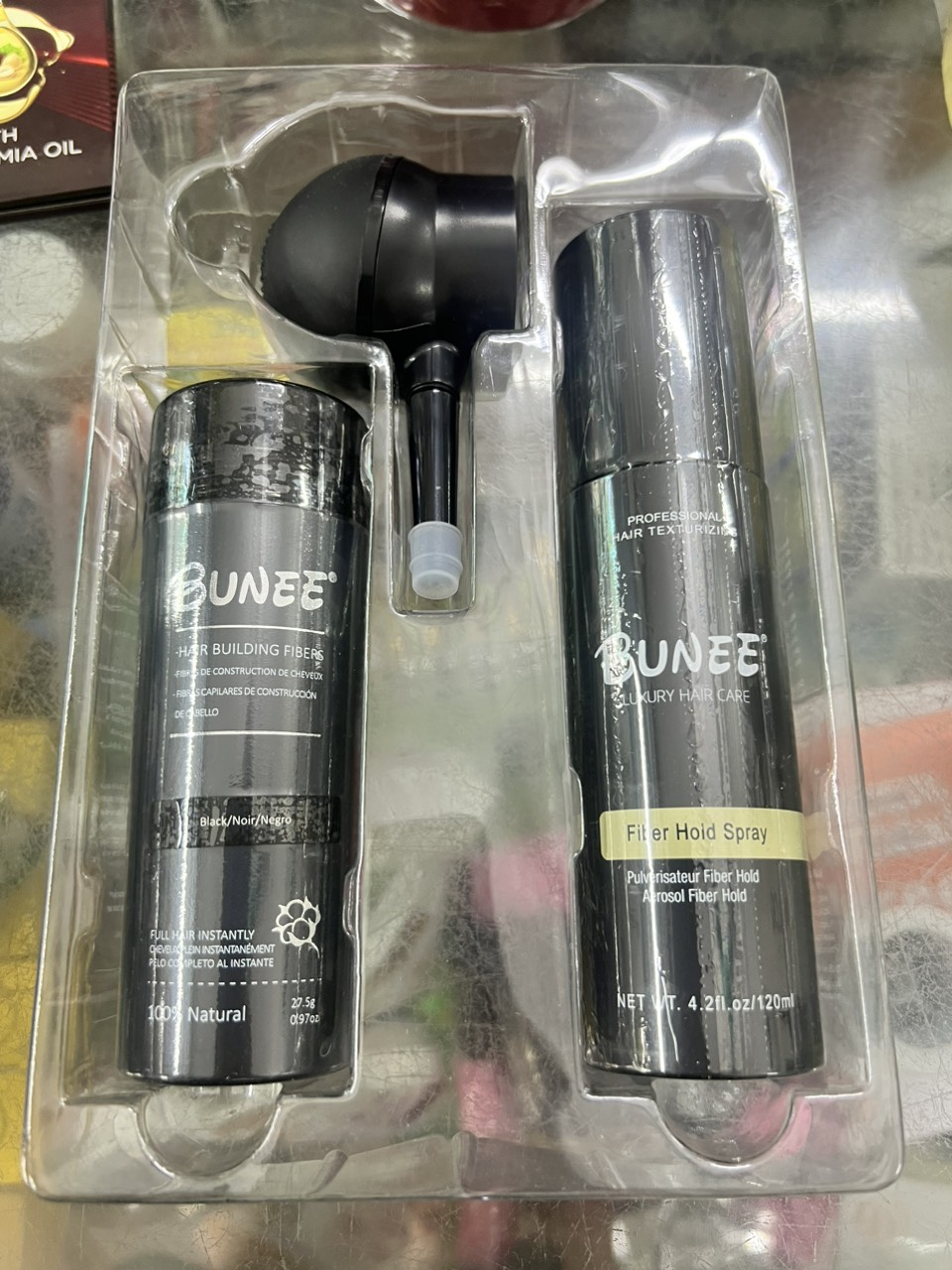 Chai xịt bột phủ dày tóc hói tóc thưa Bunee thần thánh 27,5g