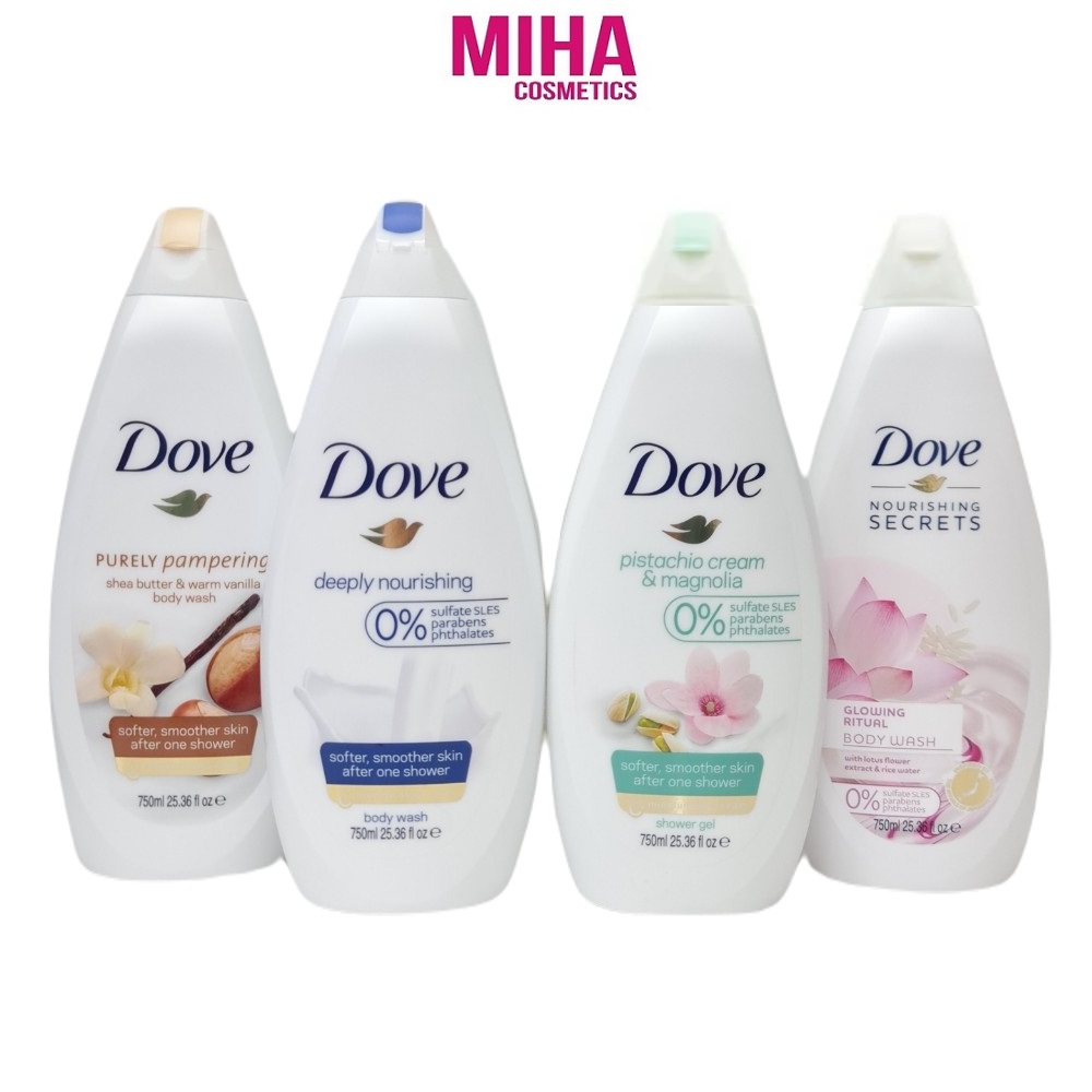 Sữa tắm dưỡng ẩm dove 750ml