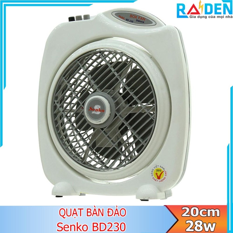 Quạt bàn đảo 3 tấc Senko BD230 công suất 28W, đường kính cánh quạt 20cm - Nhiều màu
