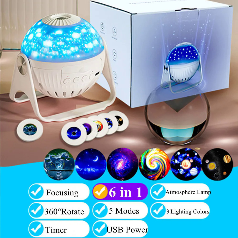32 trong 1 Galaxy planetarium chiếu bầu trời đầy sao ánh sáng ban đêm với Bluetooth Sao chiếu đèn Led cho trẻ em trần phòng trang trí nội thất