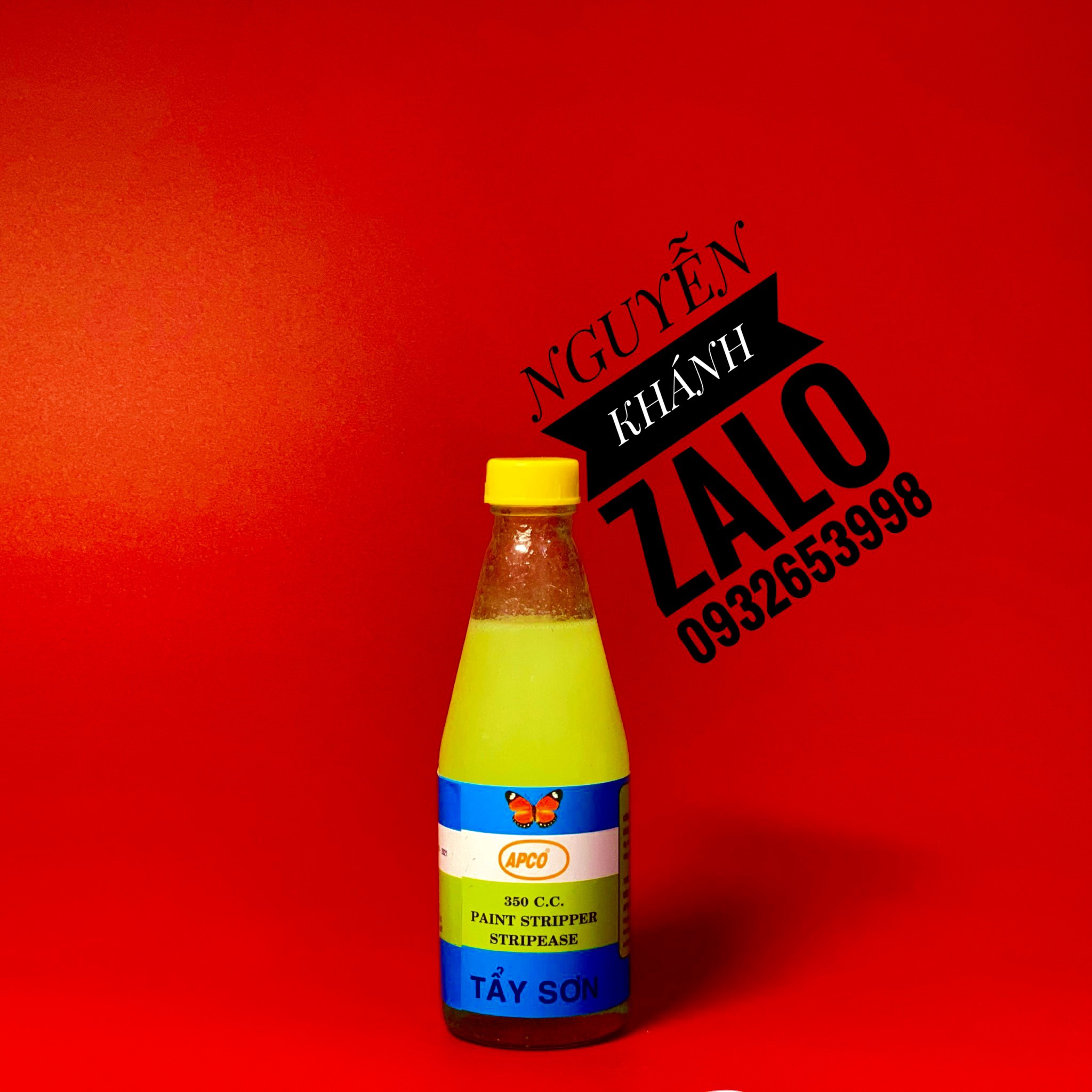 Tẩy sơn trên các loại vật liệu(ko tẩy được trên nhựa) (chính hãng apco) chất lượng đảm bảo an toàn đến sức khỏe người sử dụng cam kết hàng đúng mô tả