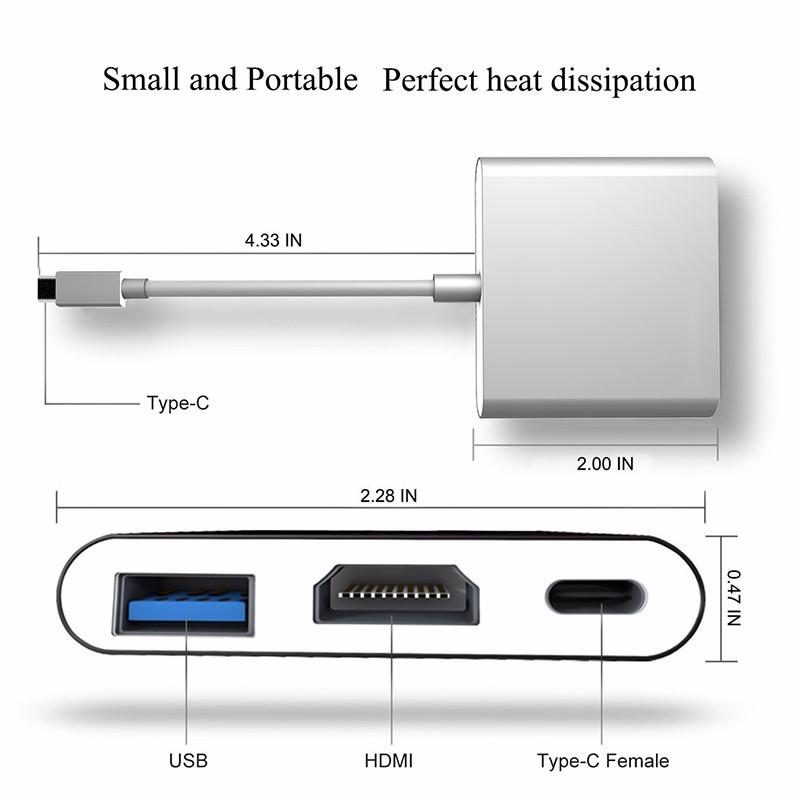 Cáp Chuyển Type-C ra USB 3.0, HDMI, Type-C