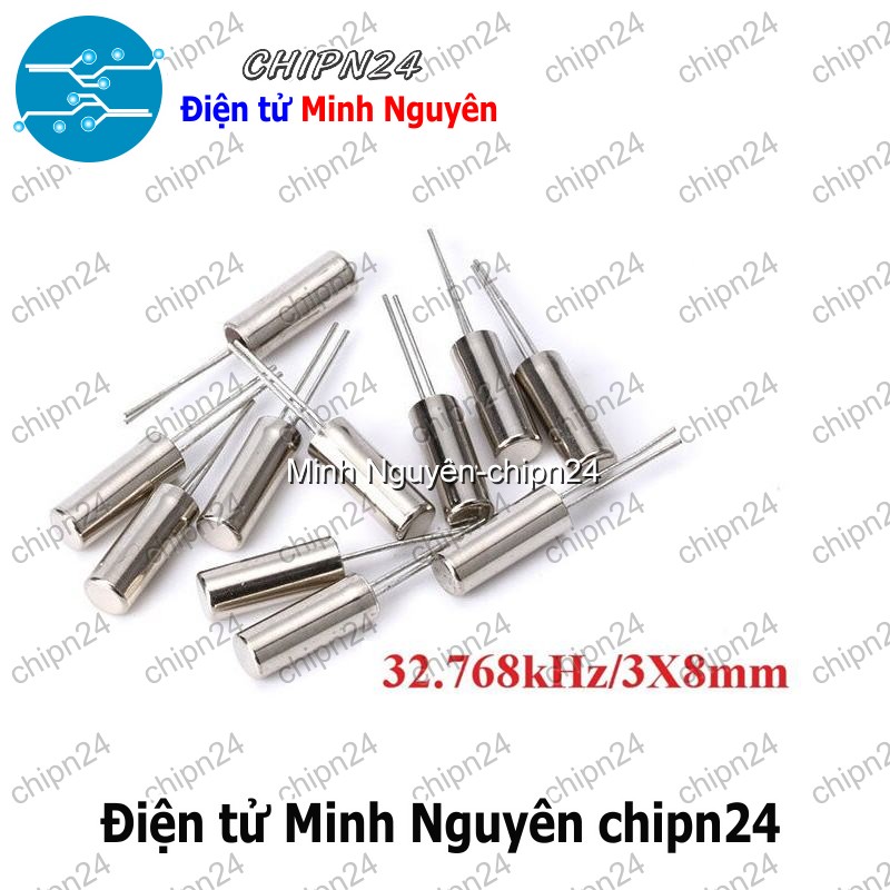 [3 con] (K341) Thạch anh 32.768K DIP 3x8mm (32.768KHz 32768KHz 32768 32.768) - HH006461