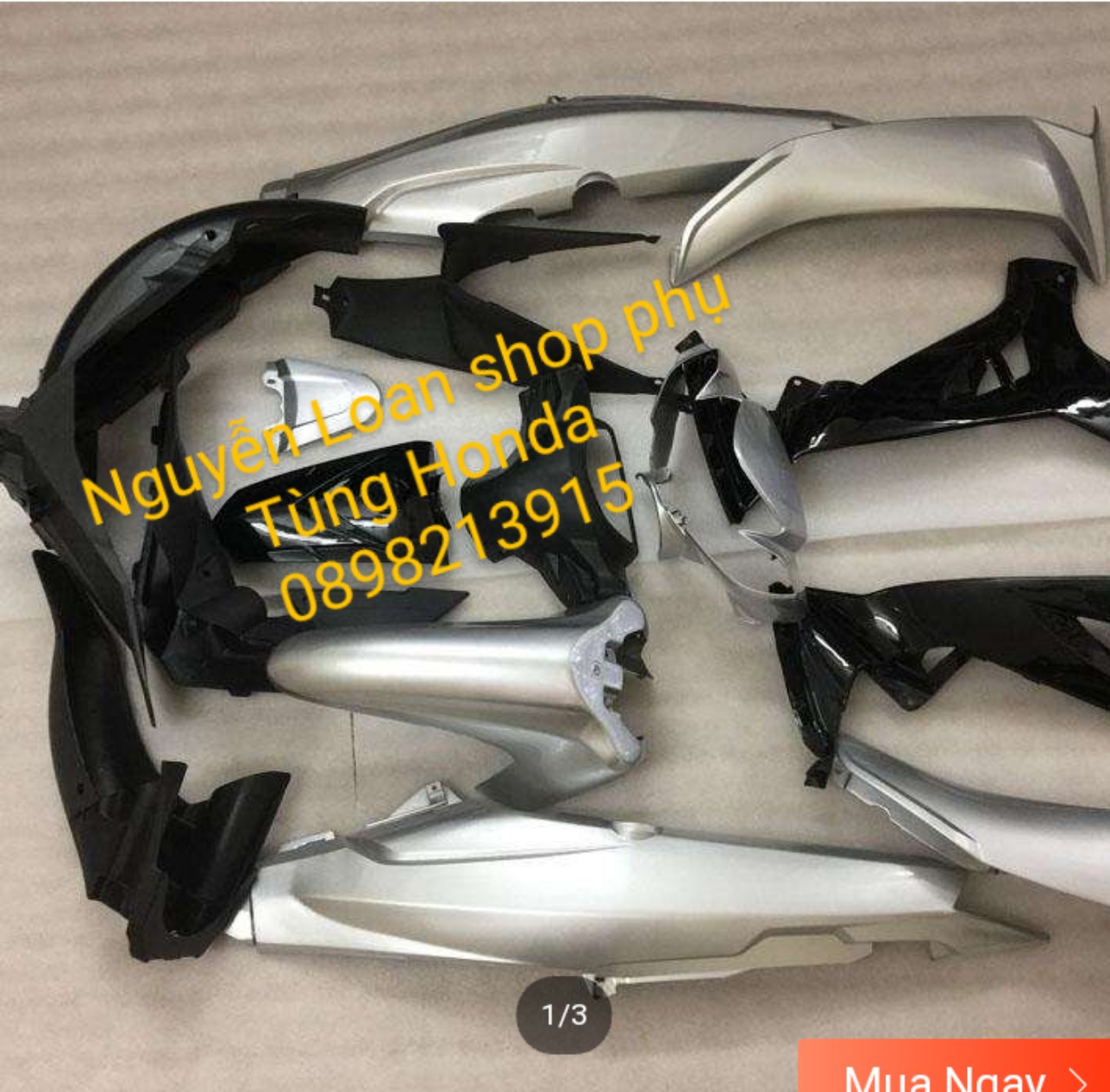 NHANH TAY NHANH TAY] Bộ dàn áo xe SIRIUS màu BẠC