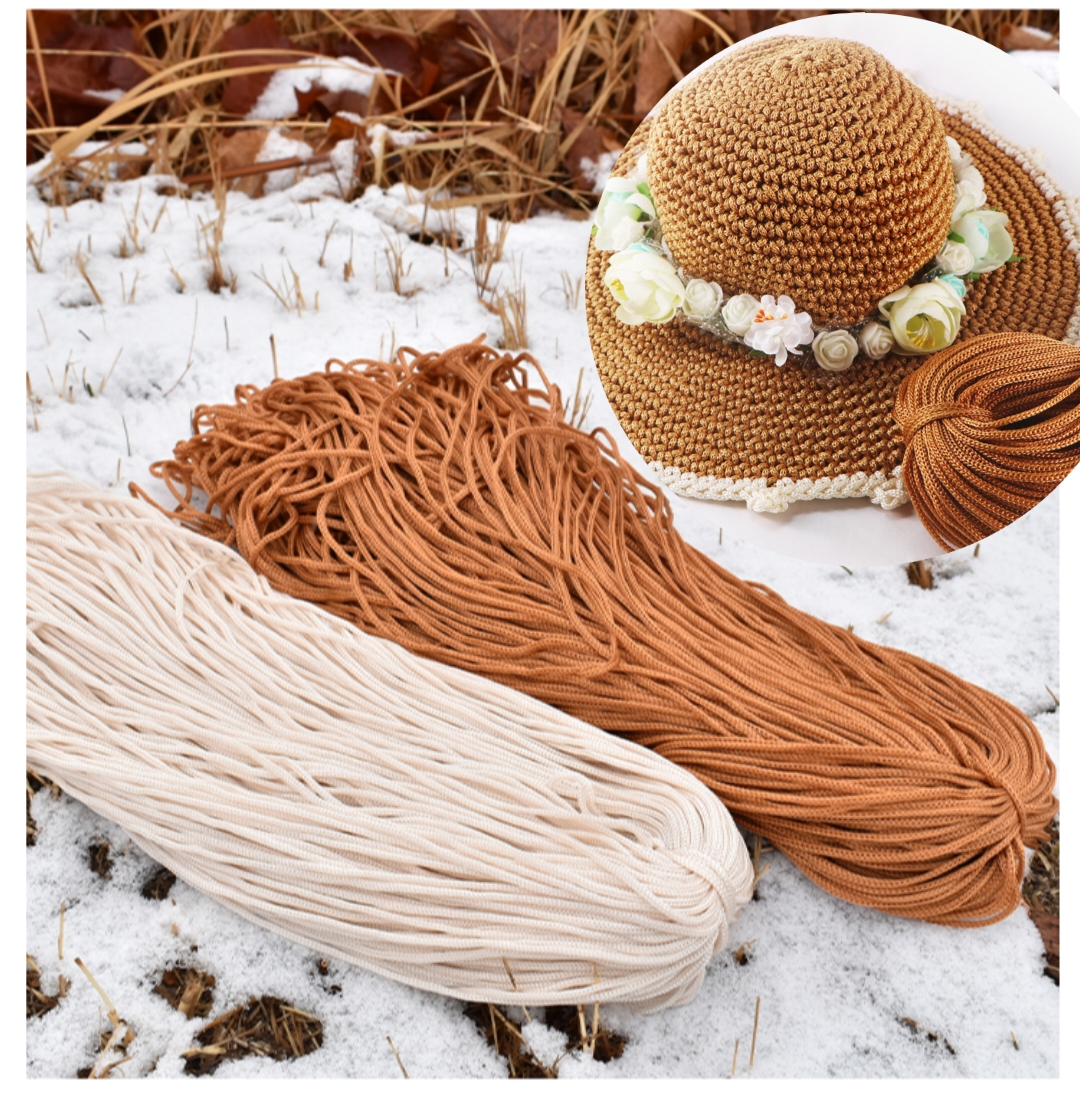 Sợi dù đan móc mũ, túi handmade
