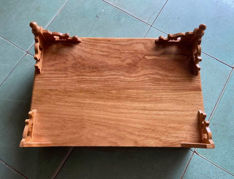 Bàn thờ treo tường Rồng ngang 60cm ( gỗ gõ đỏ )