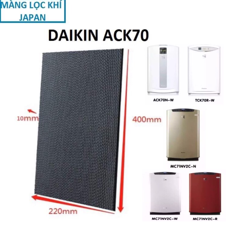 MÀNG THAN HOẠT TÍNH DAIKIN  MCK70
