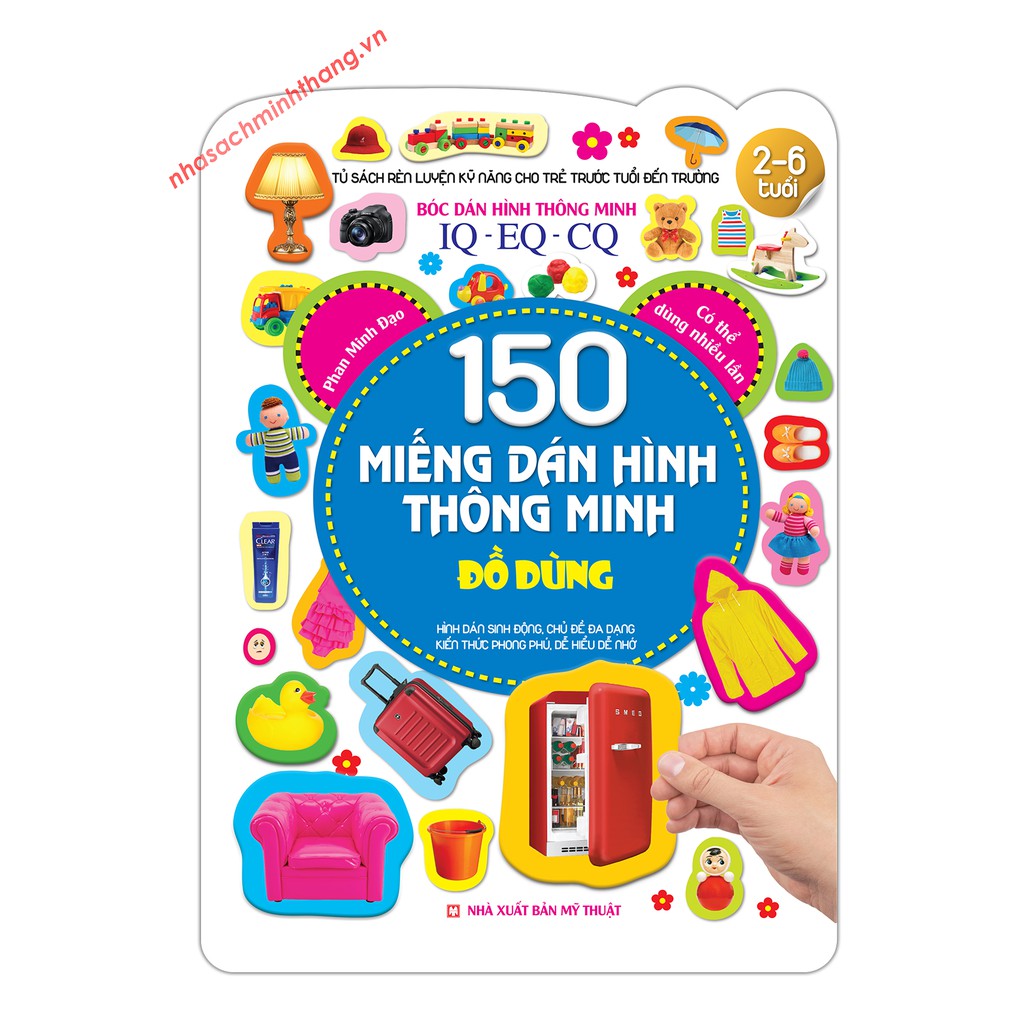 Sách - 150 Miếng Dán Hình Thông Minh - Đồ Dùng