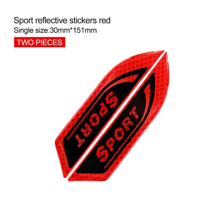 Bộ 2 mang cá phản quang trang trí xe máy, ô tô (đỏ)
