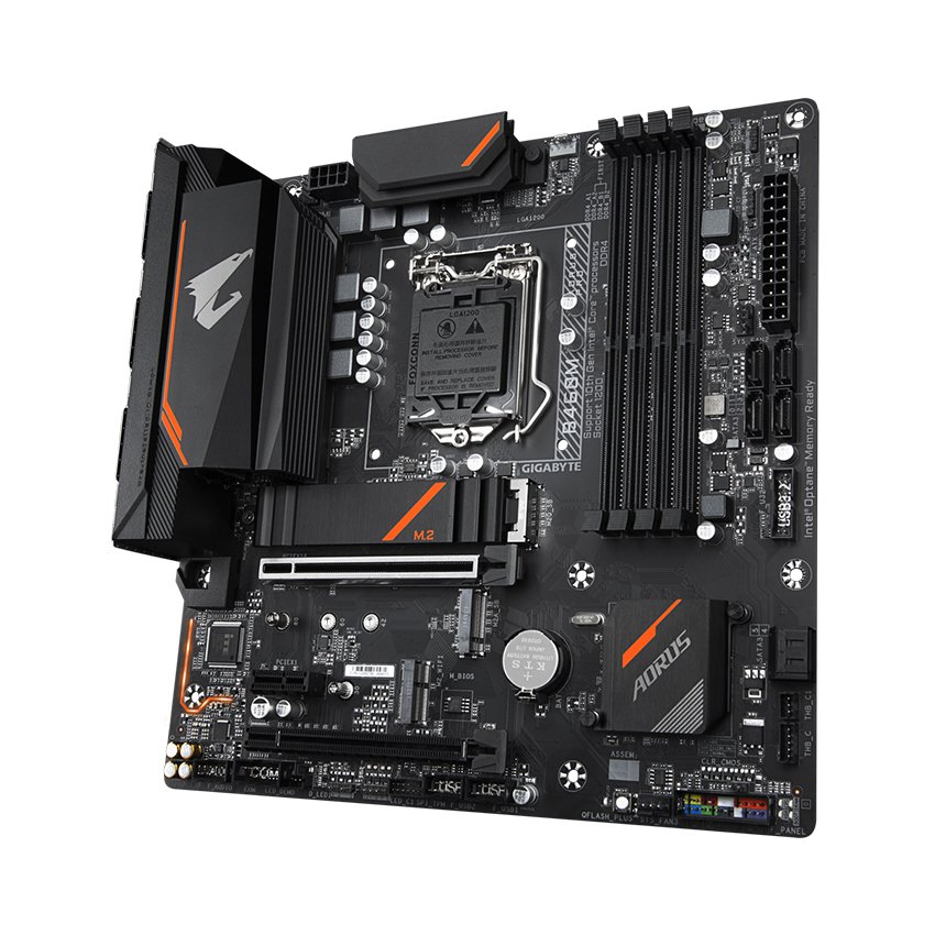 Mainboard Gigabyte B460M AORUS PRO (Intel B460, Socket 1200, m-ATX, 4 khe RAM DDR4)