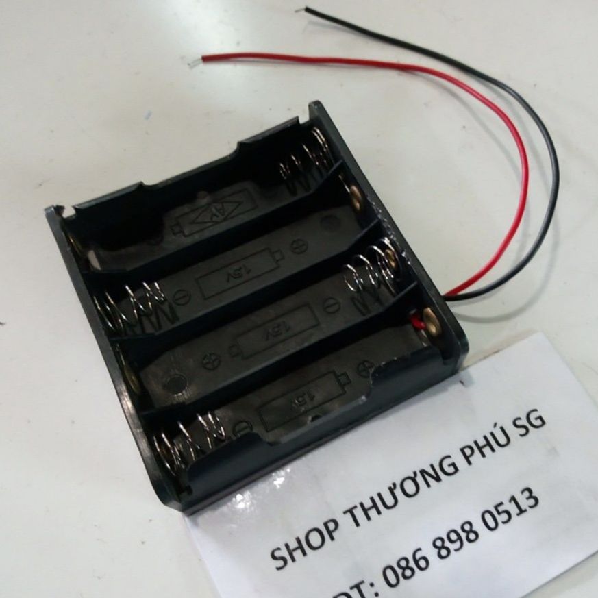Khay pin aa - 1.5v x 4 viên - khay ngang