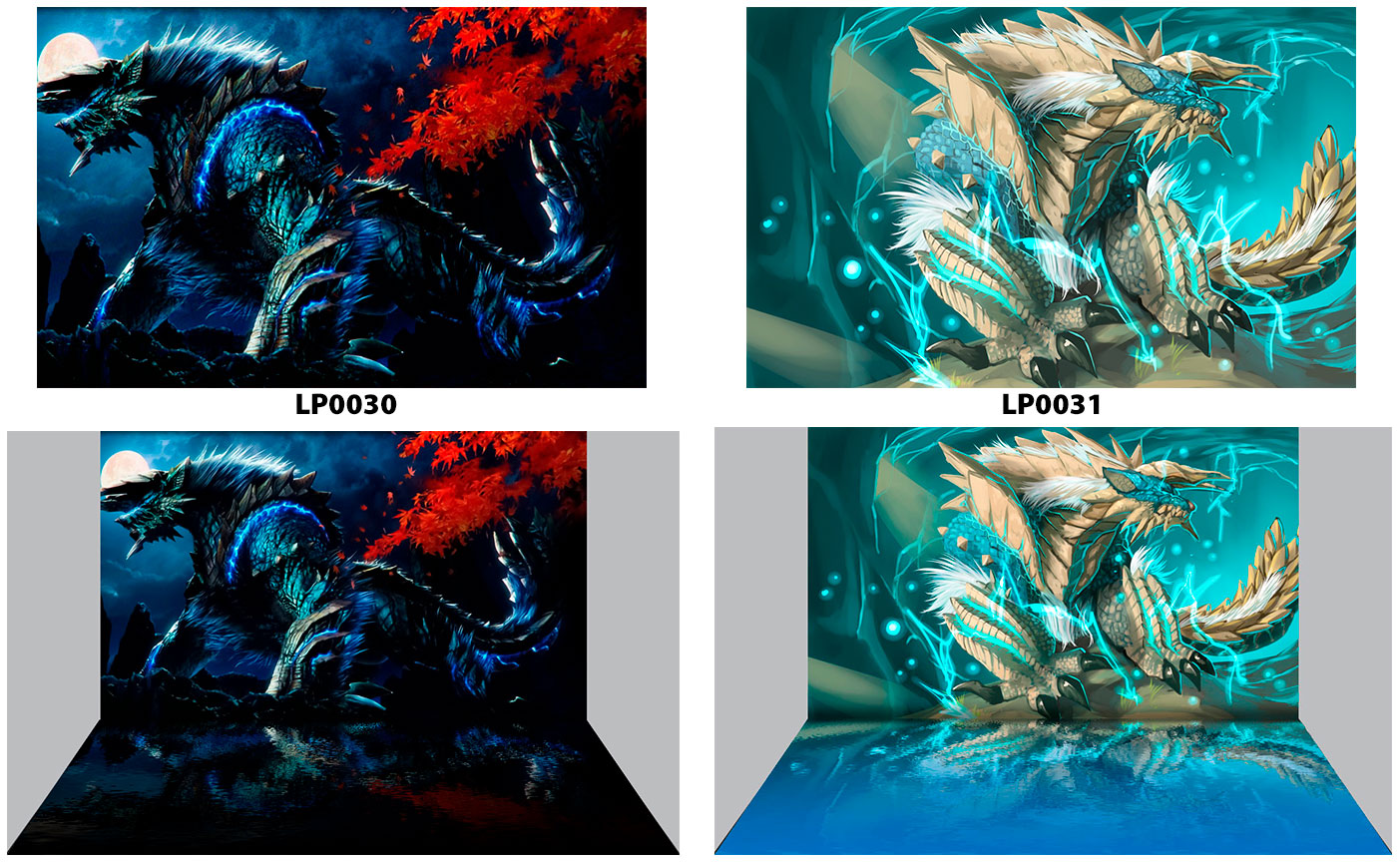 Tranh 3D hồ cá - LP