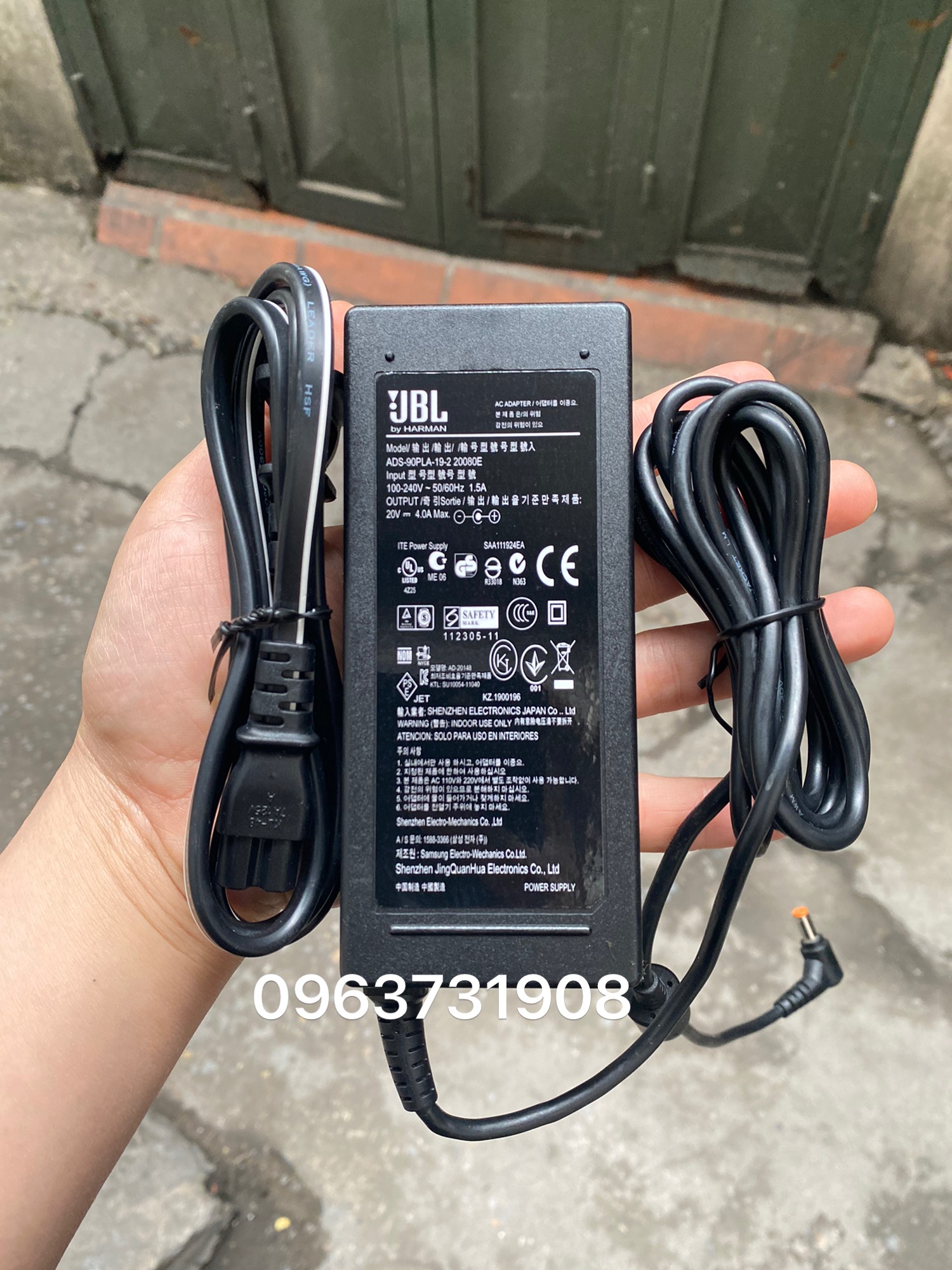 Sạc loa bluetooth jbl boombox 20v-4.0a model ads-90pla-19-2 20080e