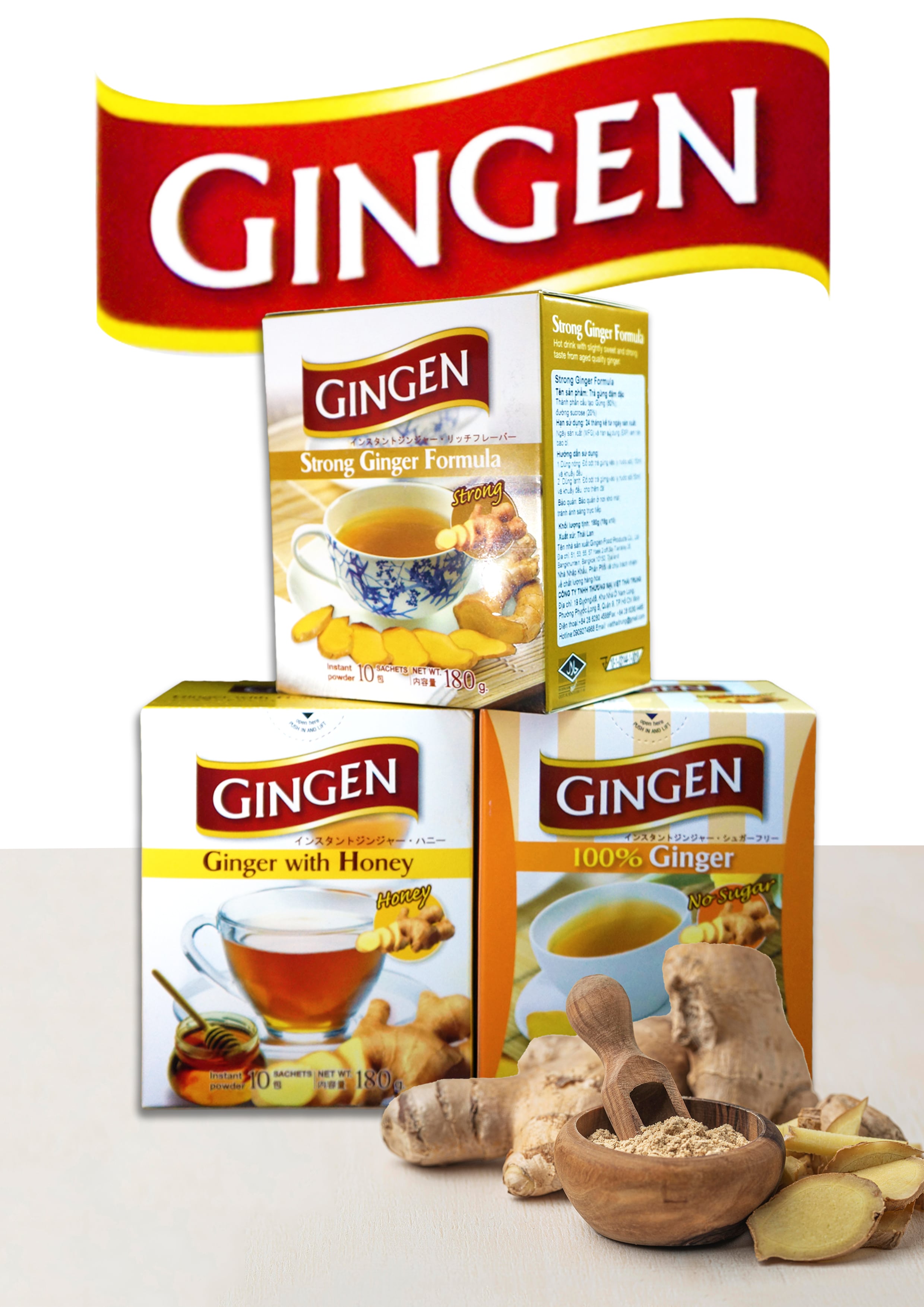 TRÀ GỪNG GINGER MẬT ONG - 180G