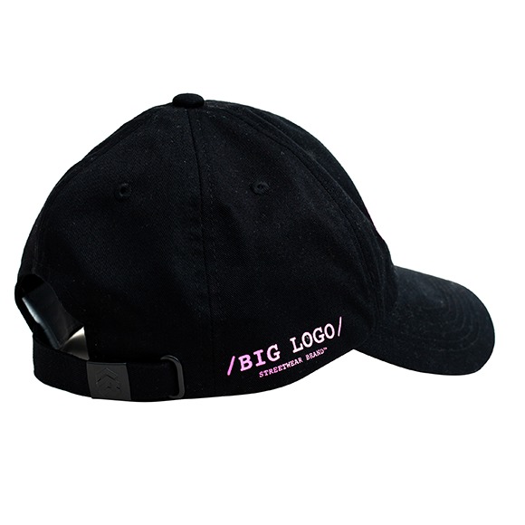 5THEWAY® /oval/ UNSTRUCTURE WASHED DAD CAP™ in BLACK aka Nón Lưỡi Trai Đen