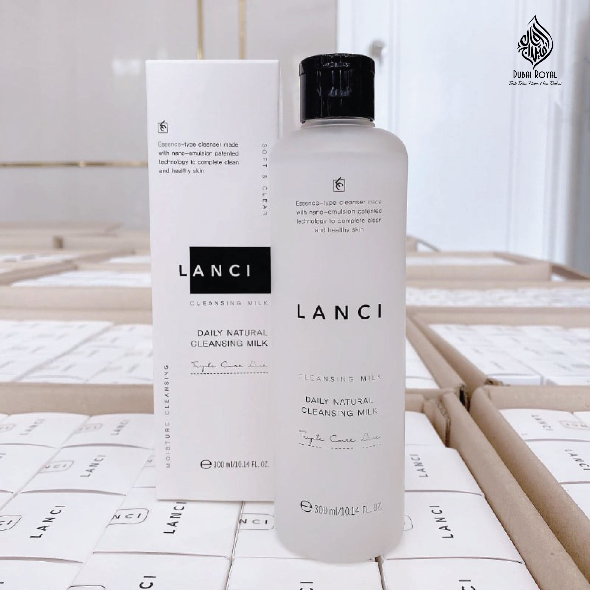 Nước tẩy trang Lanci Black Peat Hàn Quốc từ than hoạt tính chai 150ml