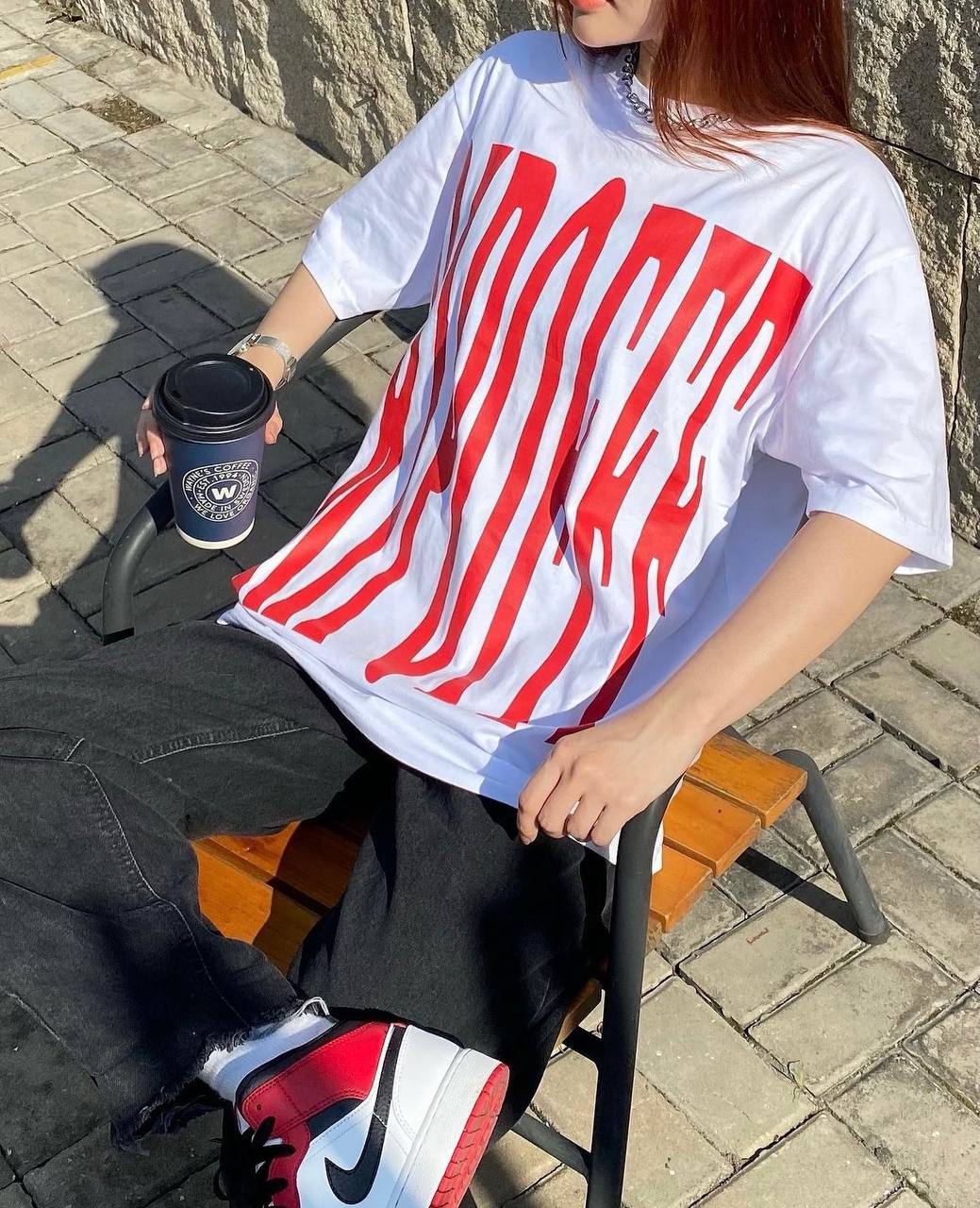 RIPOFFF Big Logo  T-shirt - White