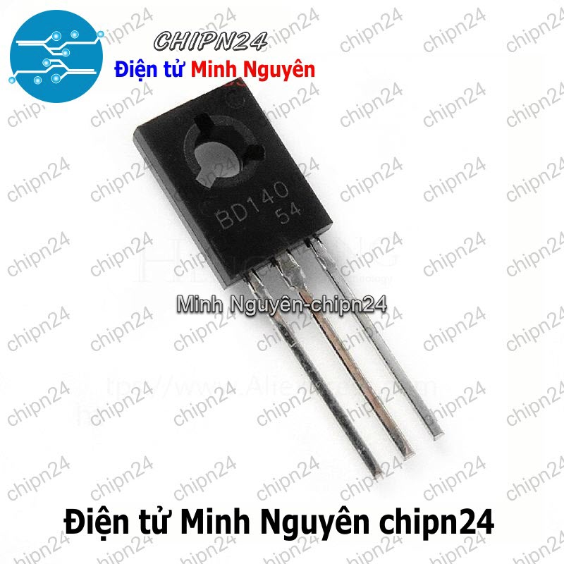 [5 con] (KT1) Transistor BD140 TO-126 PNP 1.5A 80V (D140 140) - HH002000