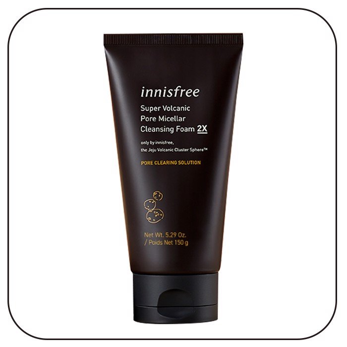 Sữa rửa mặt innisfree Super Volcanic Pore Micellar Cleansing Foam 2X 150ml