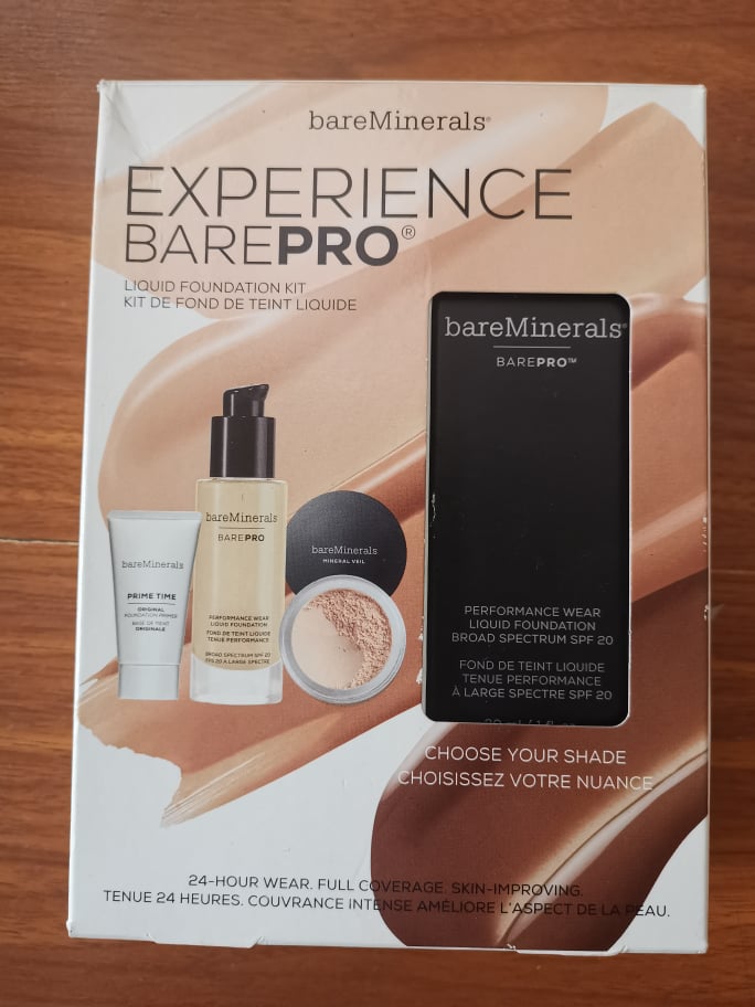 experience barepro liquid foundation kit