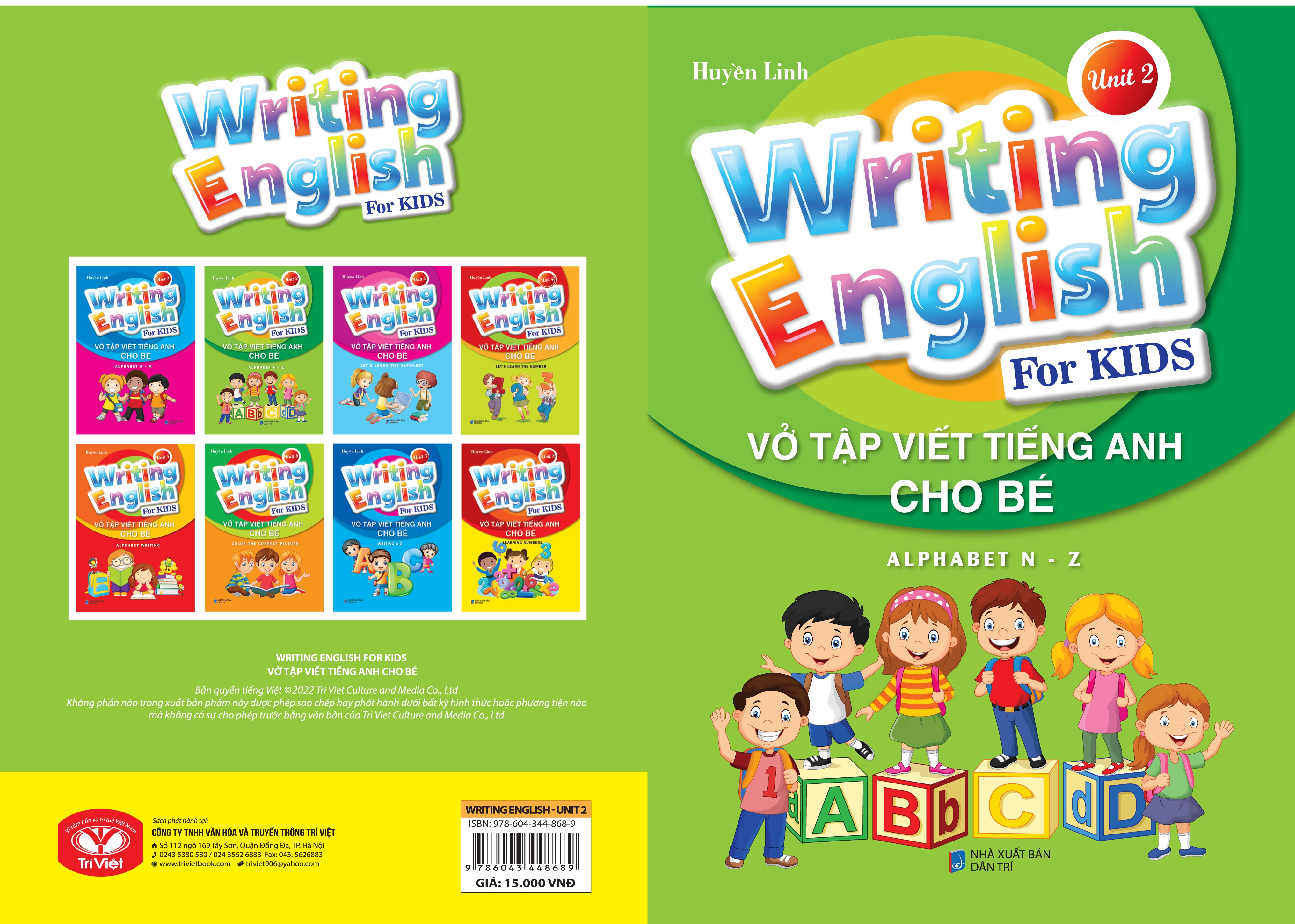 Fahasa - vở tập viết tiếng anh cho bé - tập 2