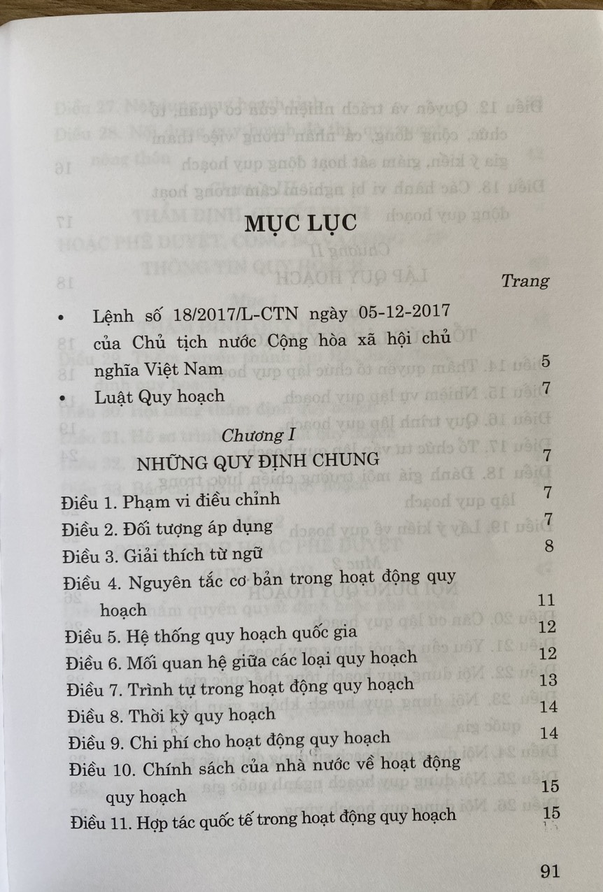 Sach Luật Quy Hoạch ( Hiện Hành )