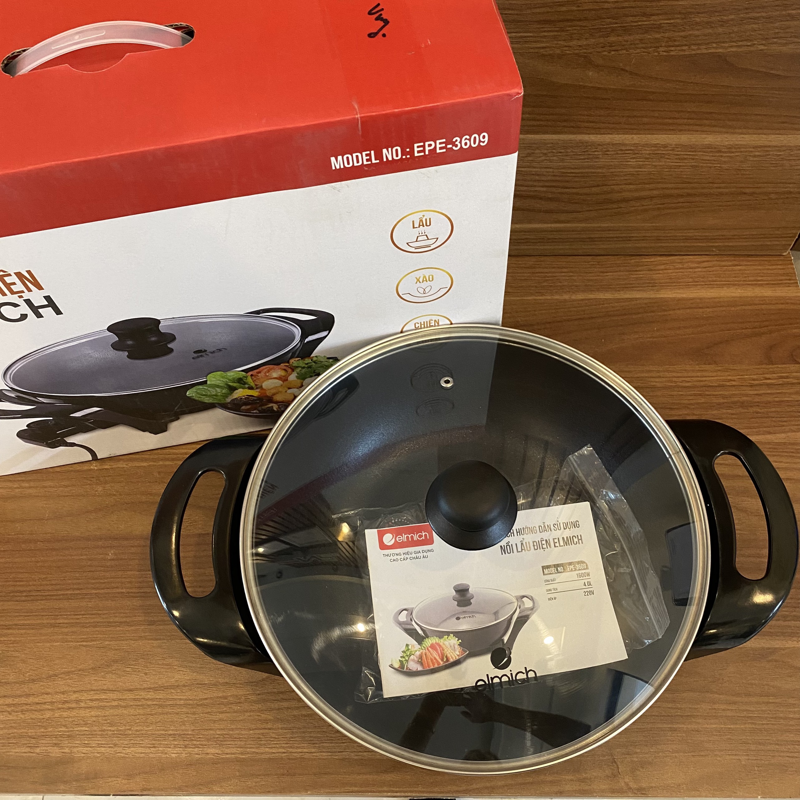 Nồi Điện Đa Năng Elmich MPE-3911 (Công Suất 700W, Dung Tích 1,5L, Size 20cm)