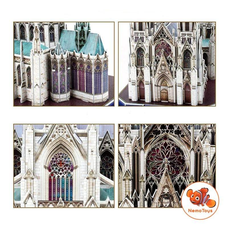 Mô hình giấy 3D CubicFun - Nhà thờ thánh Patrick - Mỹ (MC103h)
