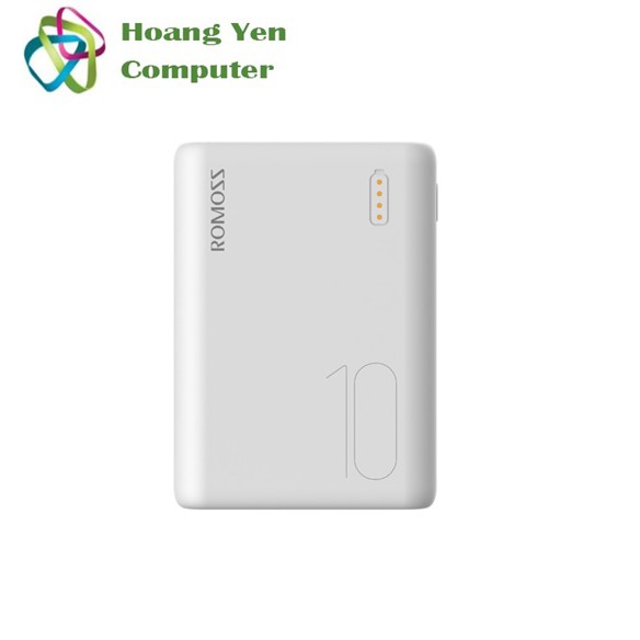 Sạc dự phòng romoss simple 10 mini 10000mah siêu nhỏ 3 cổng sạc vào - bh 1 năm - hoàng yến computer