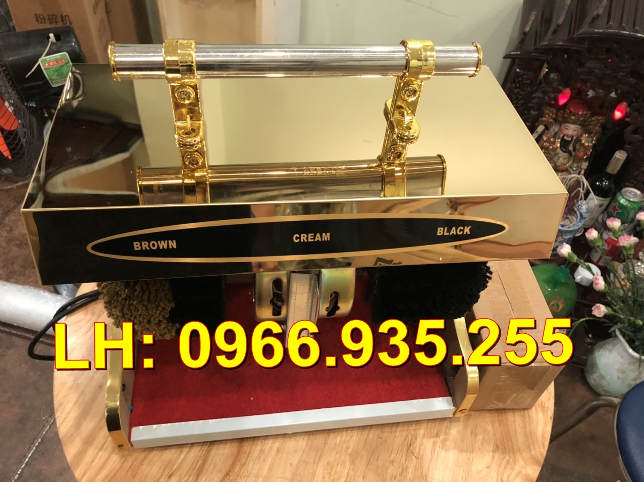 Máy đánh giày, máy đánh giầy mini cảm ứng tự động G4 (kèm xi bóng)