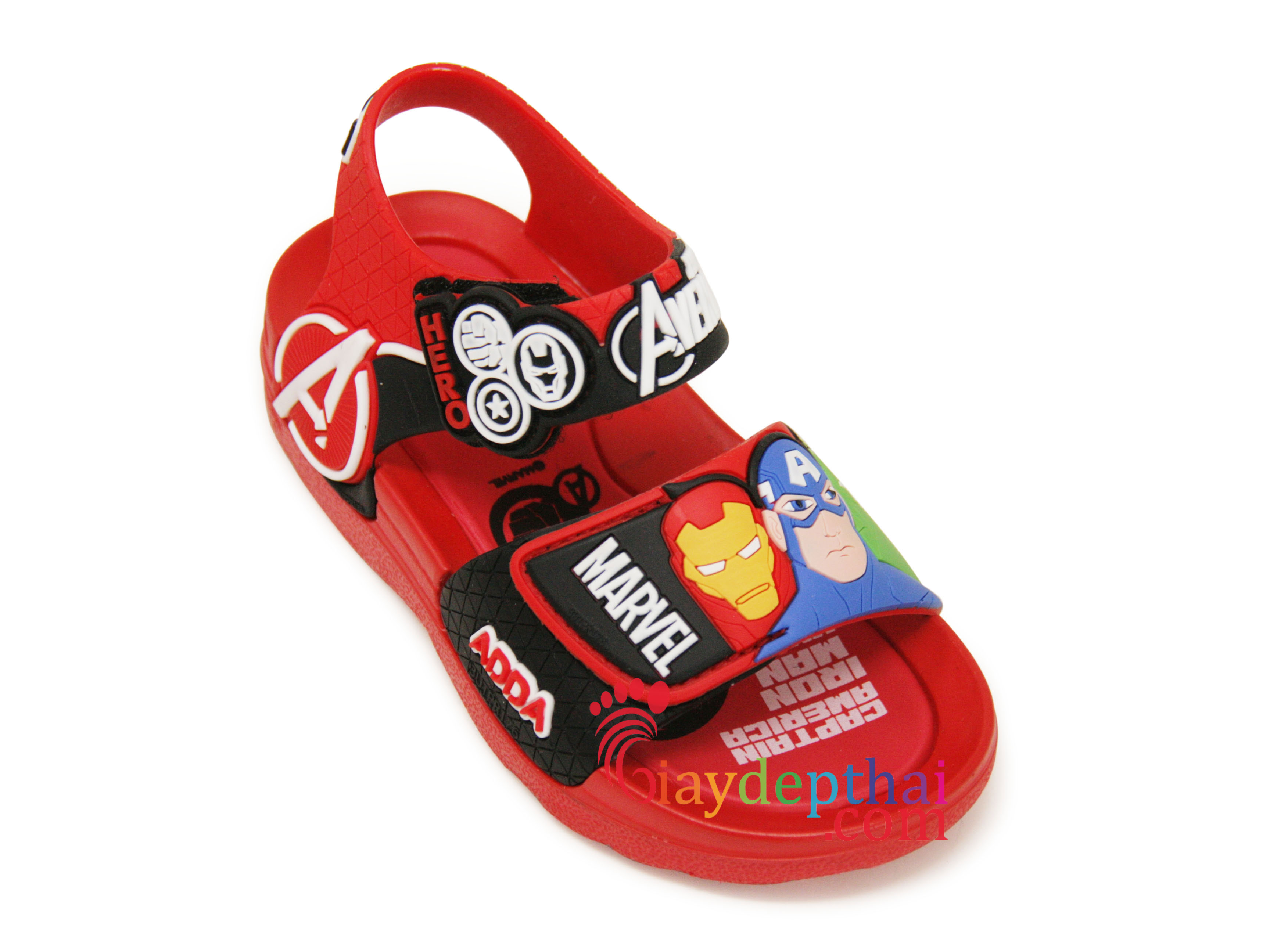 Giày sandal quai hậu Thái Lan Bé Trai siêu nhân anh hùng Adda Spiderman 32E17