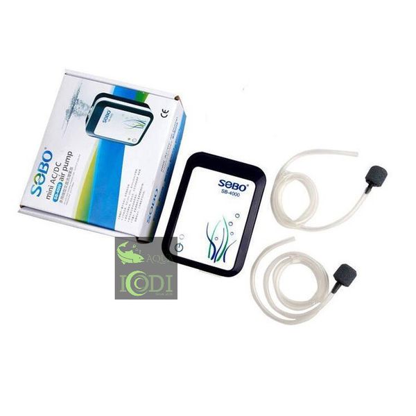 Máy oxy TÍCH ĐIỆN 2 vòi SOBO SB 4000 cho hồ cá