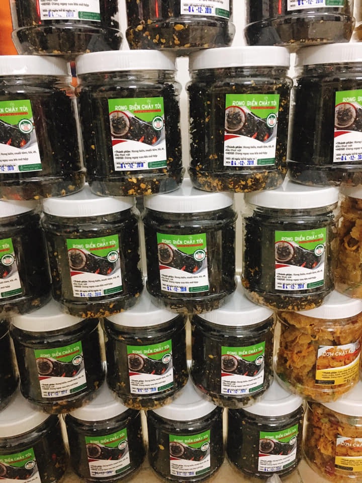 Combo 4 hủ RONG BIỂN CHÁY TỎI (~120gr/hủ)