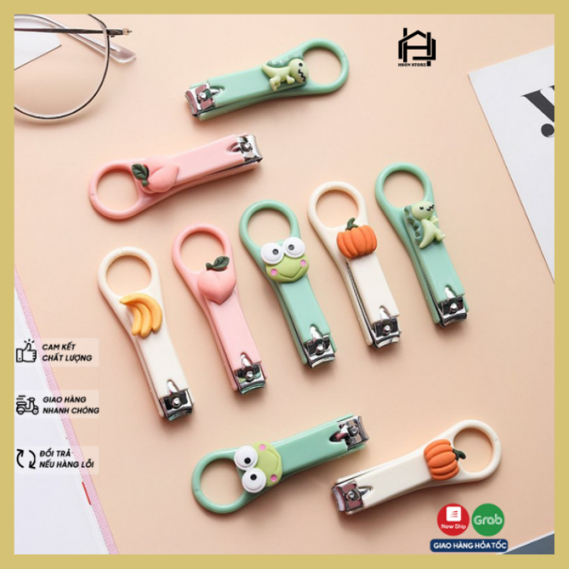 Bấm móng tay họa tiết cute , dụng cụ cắt móng tay móng chân hoạt hình siêu dễ thương, làm móc khóa an toàn tiện dụng giá rẻ