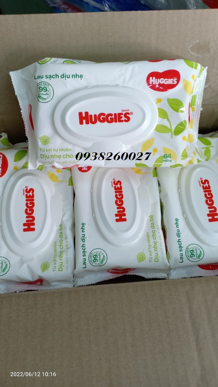 Khăn Ướt Huggies 80 tờ không mùi