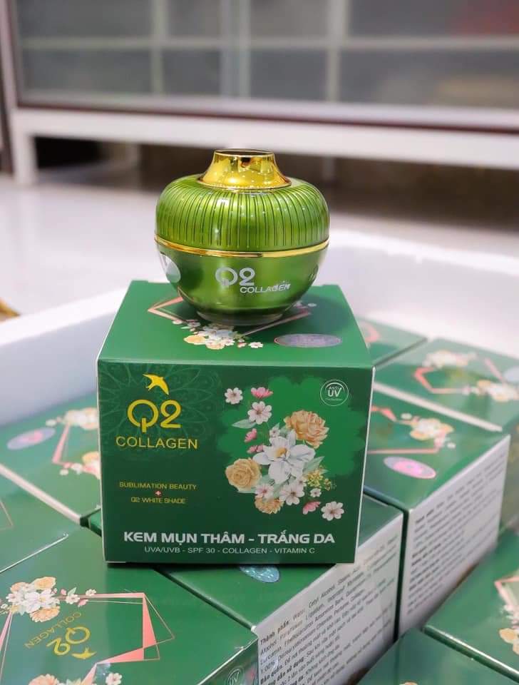 [HCM]Kem Q2 Xanh Collagen Ngừa Mụn Thâm